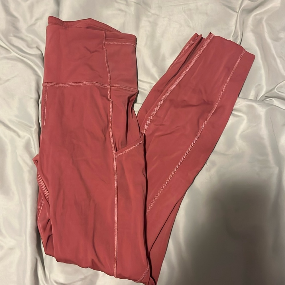 Pink lululemon leggings size 2